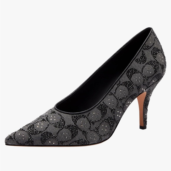 Coach Shoes - Coach Womens Daisy Pump in Crystal Signature Jacquard